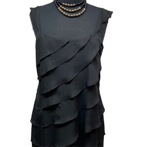 Bianca Nygard Diagonal Ruffled Tiers Dress